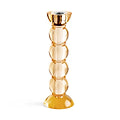 Icy Bobbin Candlestick Orange 23cm