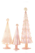 Pink Iridescent Trees Set/3