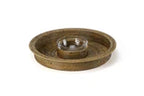 Round Handwoven Chip & Dip with Glass 16 oz Dish (13.75”)