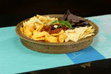 Round Handwoven Chip & Dip with Glass 16 oz Dish (13.75”)