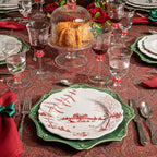 Country Estate Winter Frolic Dinner Plate - Ruby