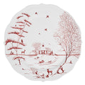 Country Estate Winter Frolic Charger/Platter - Ruby