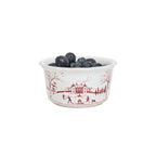 Country Estate Winter Frolic Ramekin - Ruby