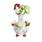 Country Estate Winter Frolic 6" Tulipiere Vase - Ruby