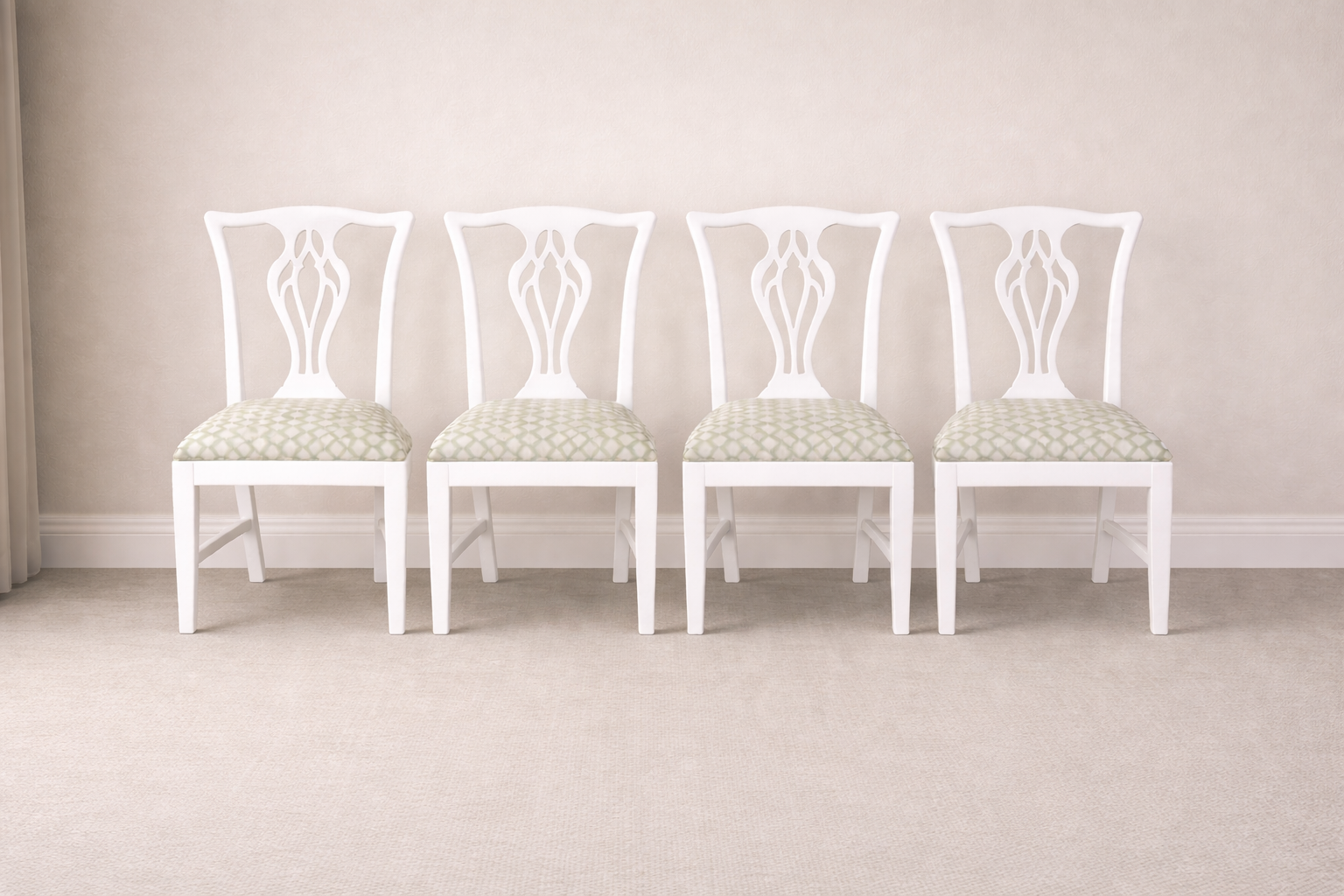 Lacquered Side Chairs, Set of Four