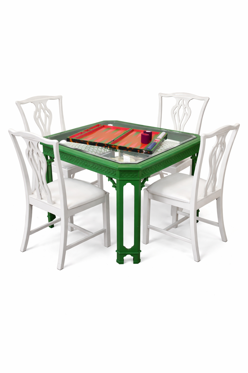 Lacquered Game Table in Green