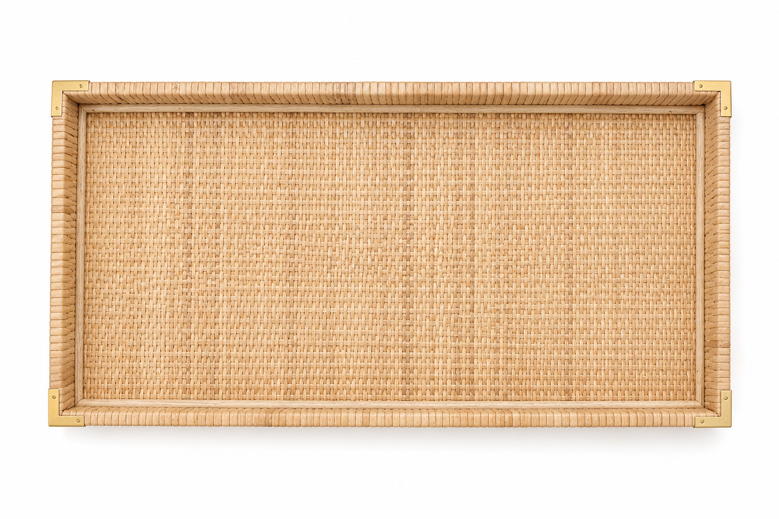 Woven Rattan Serving Tray