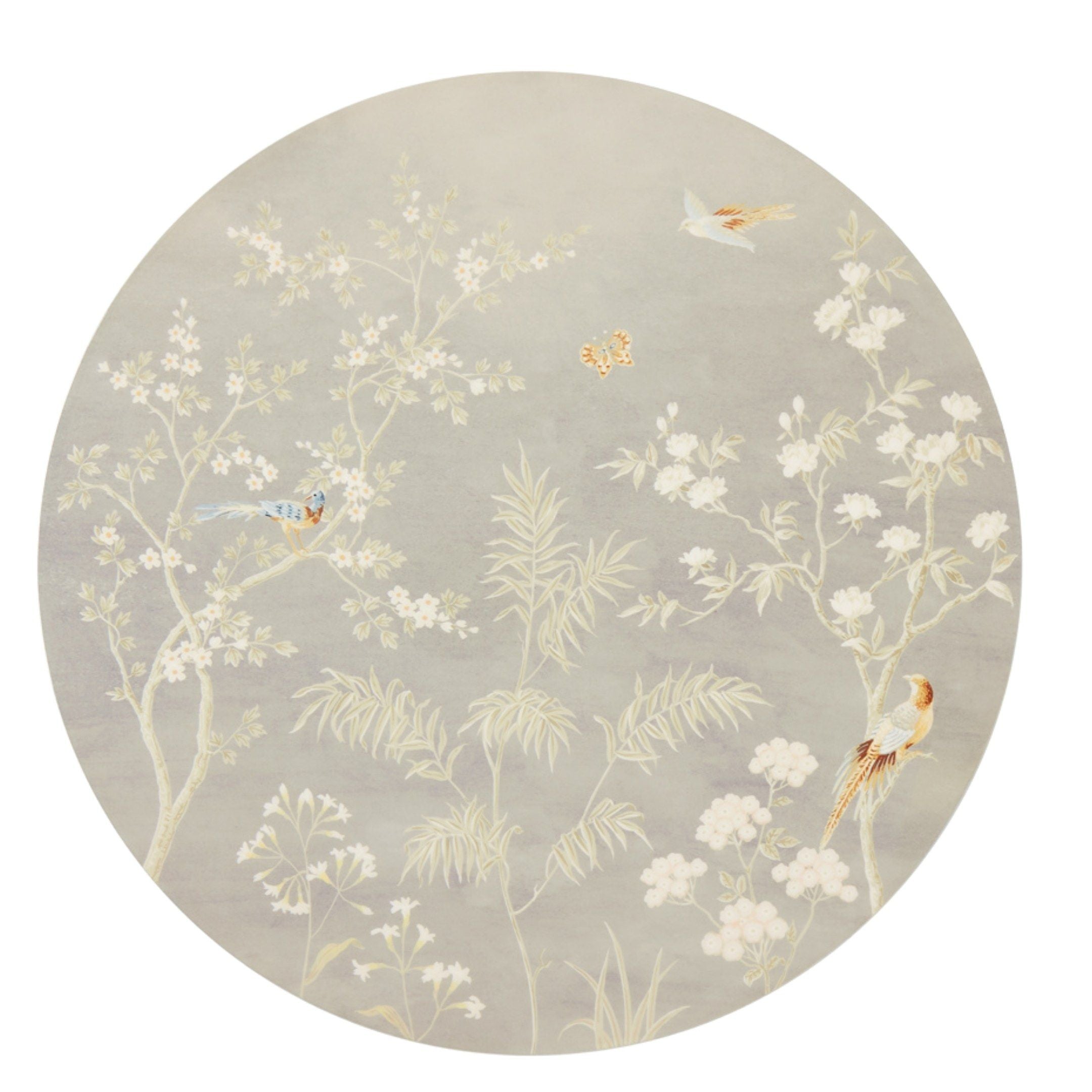 Chinoiserie Lacquered Placemat Set of 4 in Grey