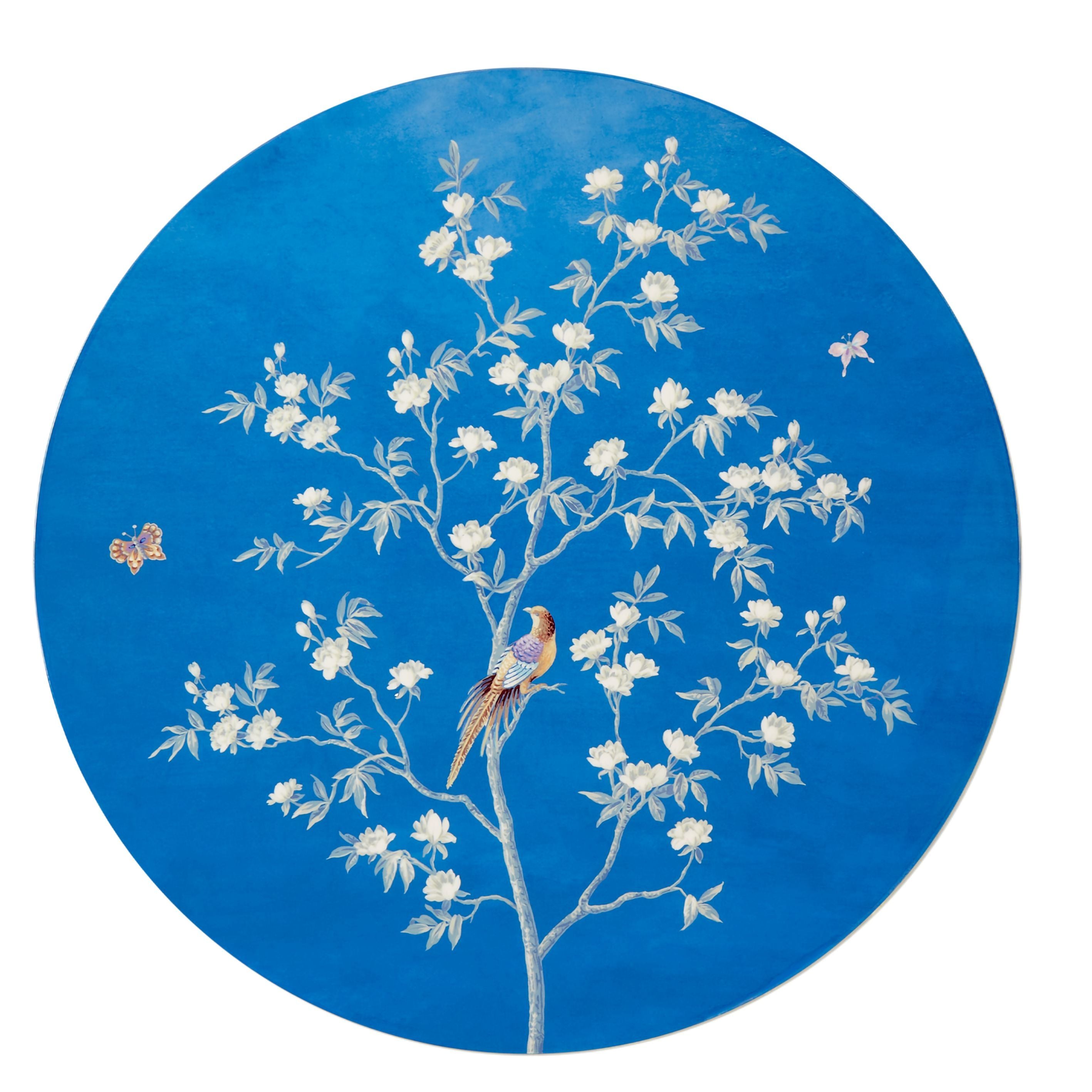 Chinoiserie Lacquered Placemat Set of 4 in Blue