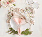 Dip Dye Napkin in Blush & Gold