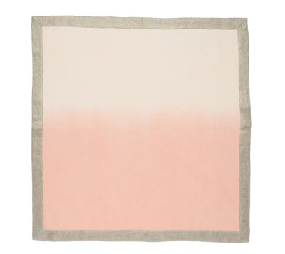 Dip Dye Napkin in Blush & Gold