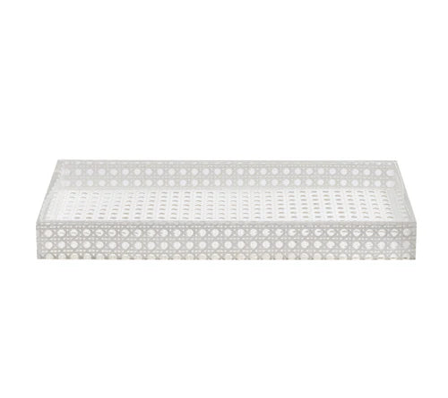 Reed Vanity Tray in White