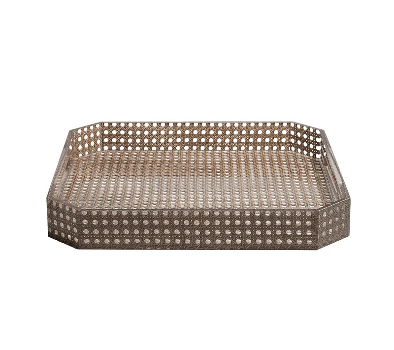 Reed Tray 15 x 15 - Brown
