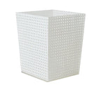 Reed Waste Basket – White