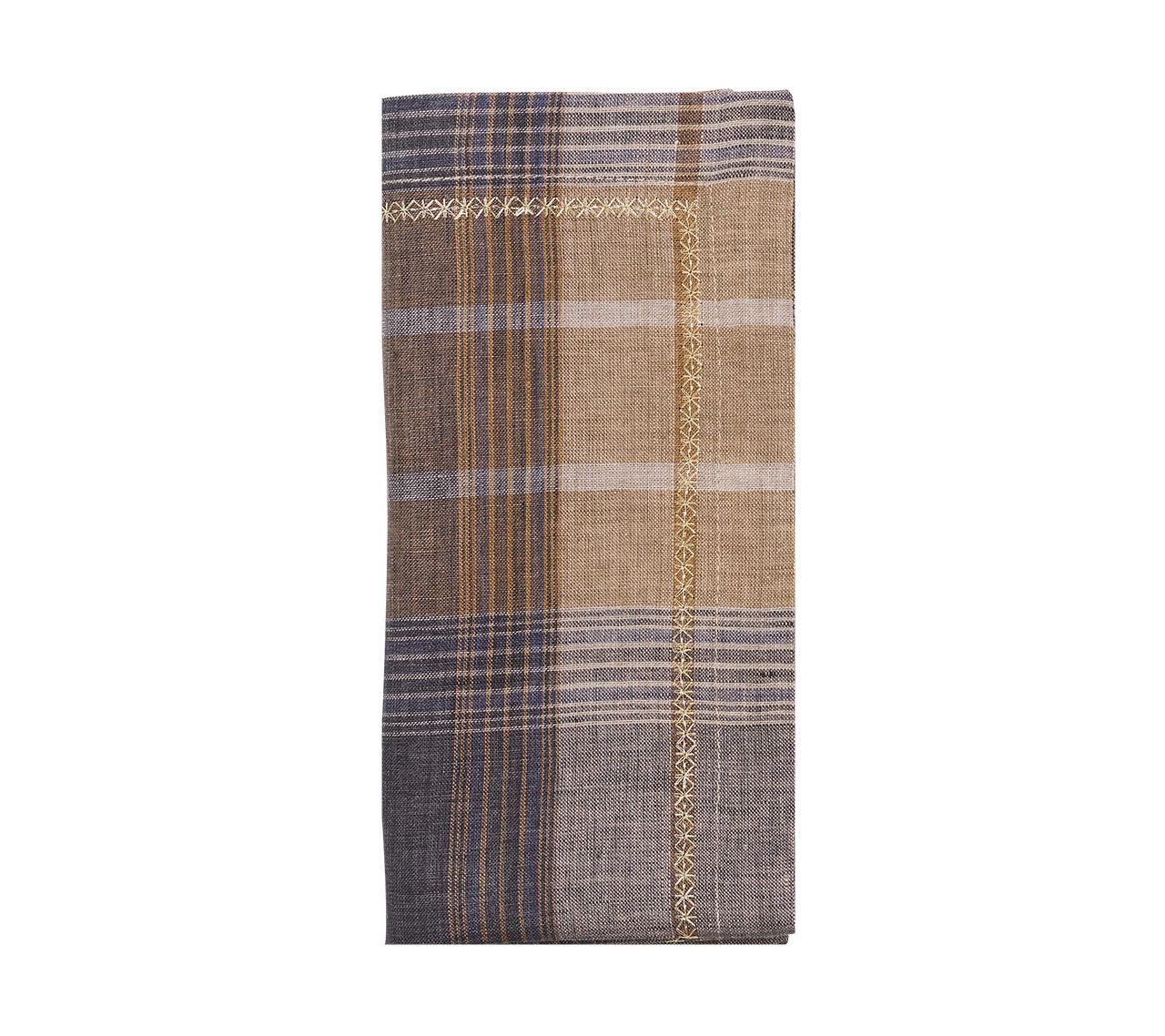 Henley Napkin - Brown/Multi (S/4)