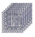 Avignon Napkins Blue & Marine, Set of 4