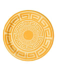 Golden and Butter Yellow Greek Key Dinner Paper