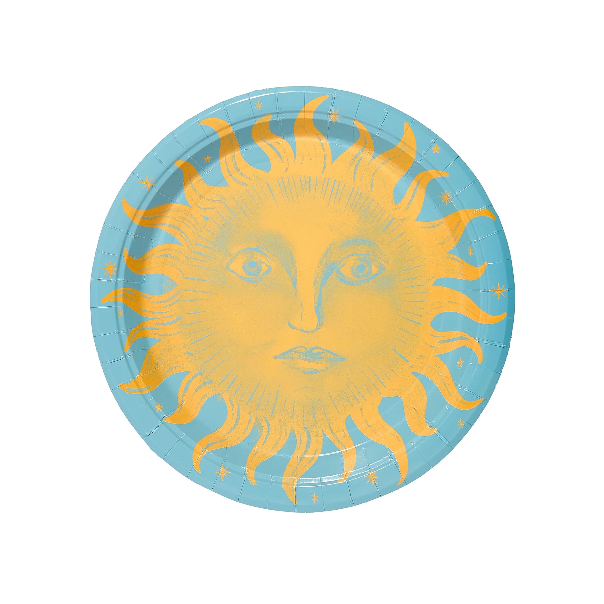 Golden and Dutch Blue Celestial Sunshine Dessert Paper