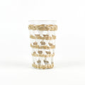 S/4 White Rattan Tumblers