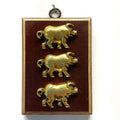 Wooden Frame with Pigs (3.25” wide)