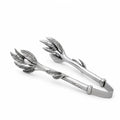 Pewter Olive Pattern Tongs for Nuts and Olives