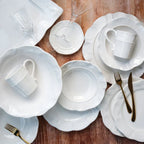Giorno White Salad Plate