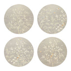 Chinoiserie Lacquered Placemat Set of 4 in Grey