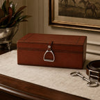 Leather Cognac Box Stirrup Small