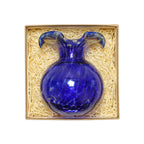 Hibiscus Bud Vase in Cobalt Tortoiseshell