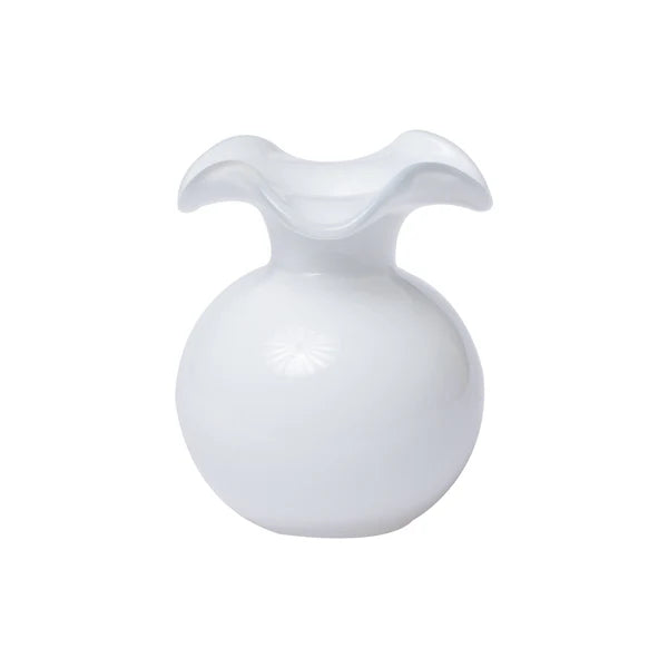 Hibiscus Bud Vase in White
