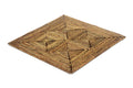 Square 14" Placemat with Diamonds Pattern, Set of 4