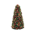 Tinsel Christmas Tree 12" - Green/Red