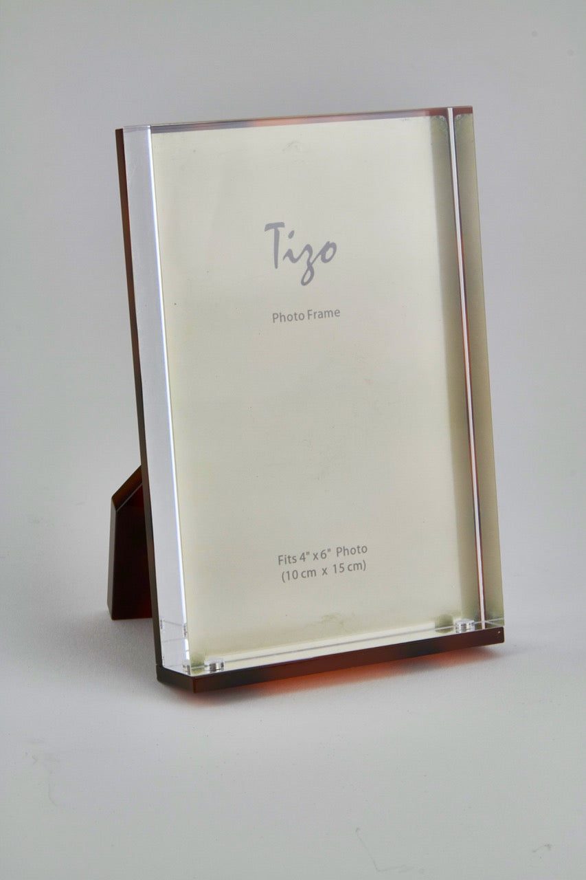 5x7 Lucite Tortoise Shell Frame