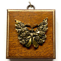 Wooden Frame with Butterfly (3.25" wide)