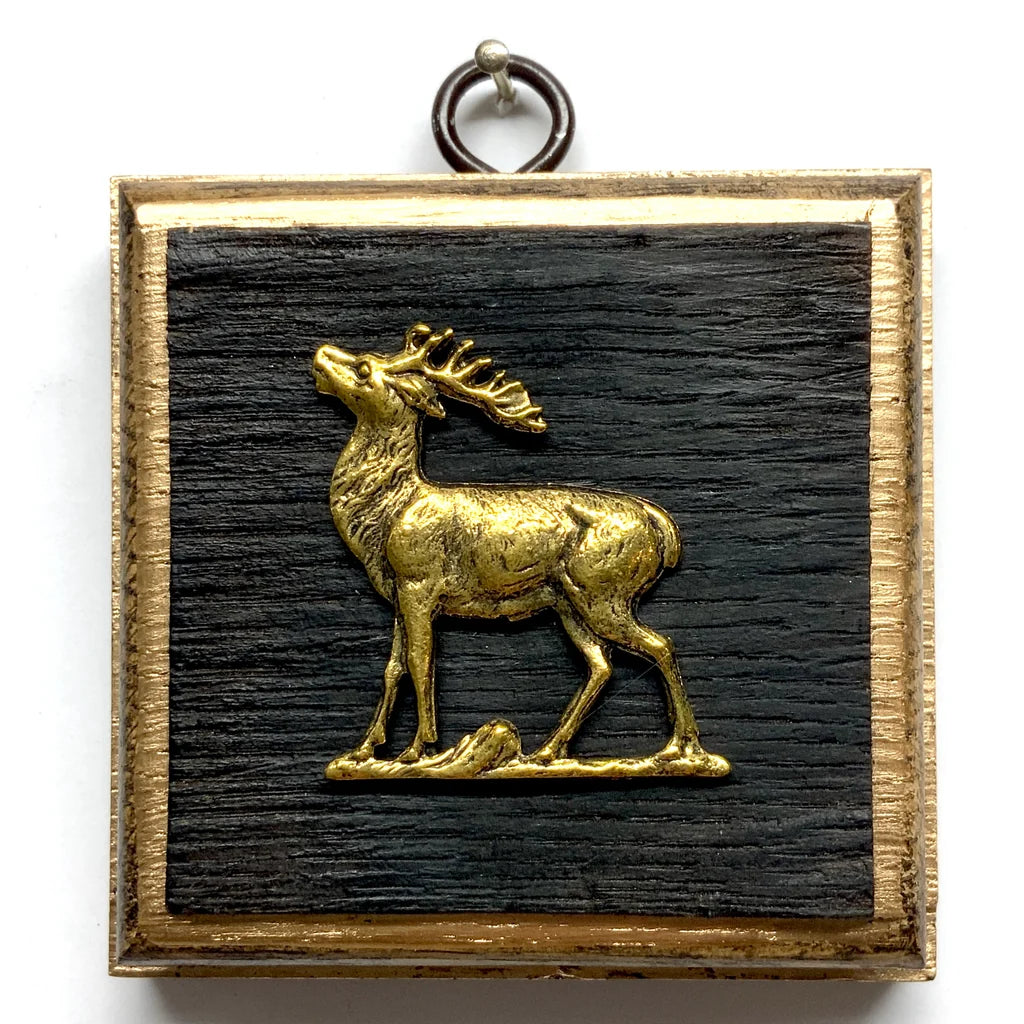 Bourbon Barrel Frame with Stag (3.25" wide)