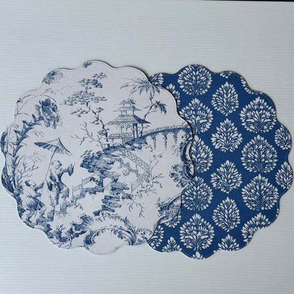 VIDA Regency Chinoiserie Reversible Placemats Set/4