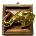 Wooden Frame with Elephant (5" wide)