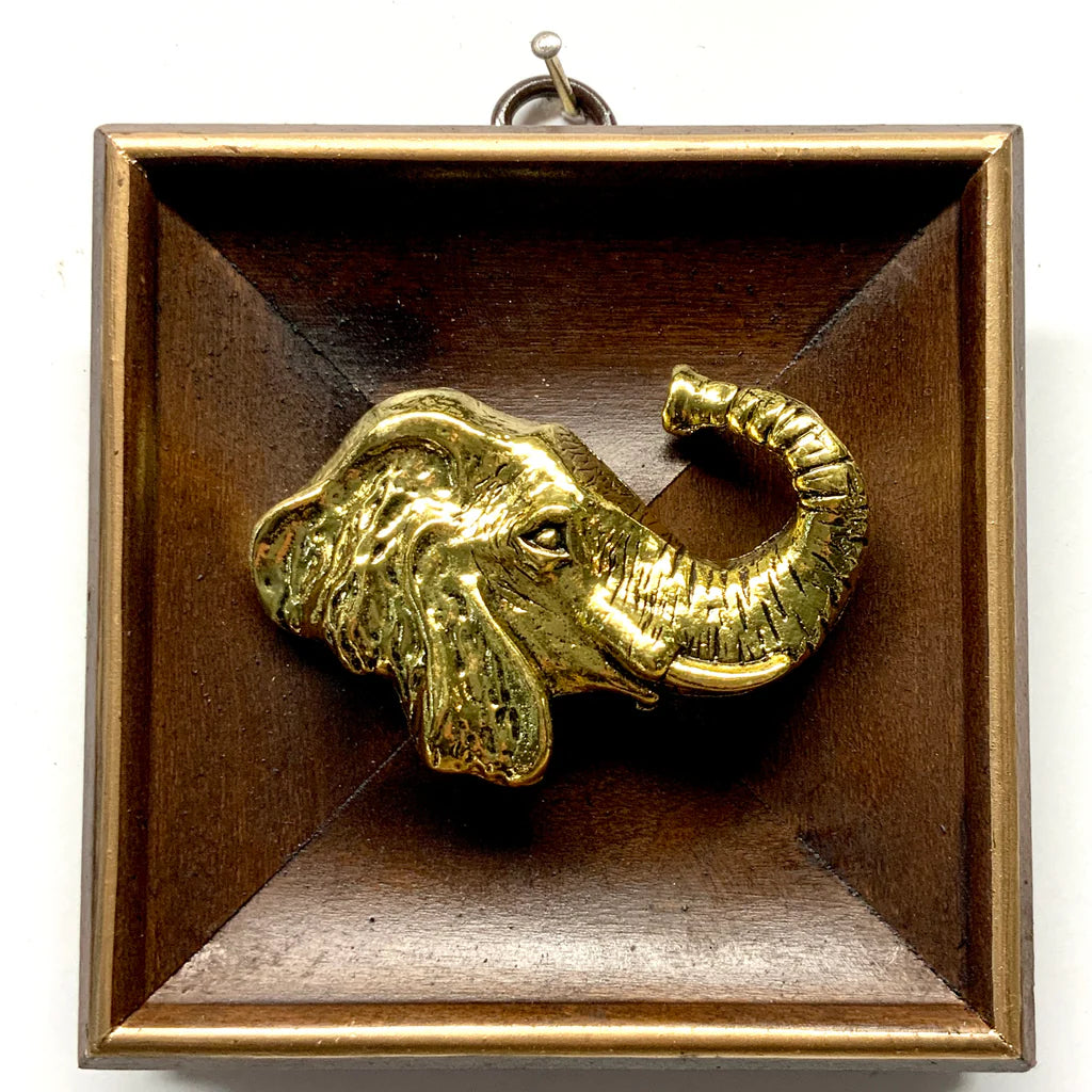 Wooden Frame with Elephant (3.75" wide)