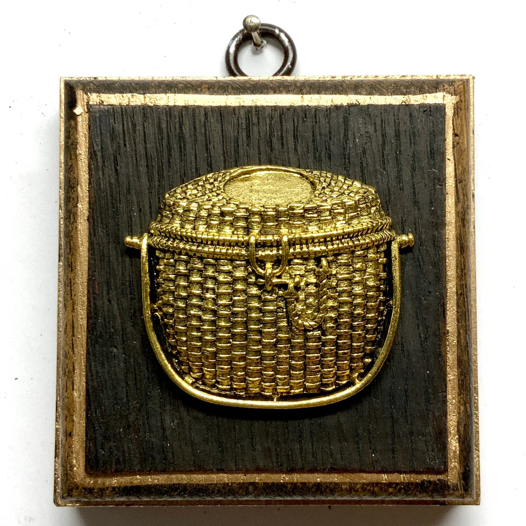 Bourbon Barrel Frame with Nantucket Basket (3" wide)
