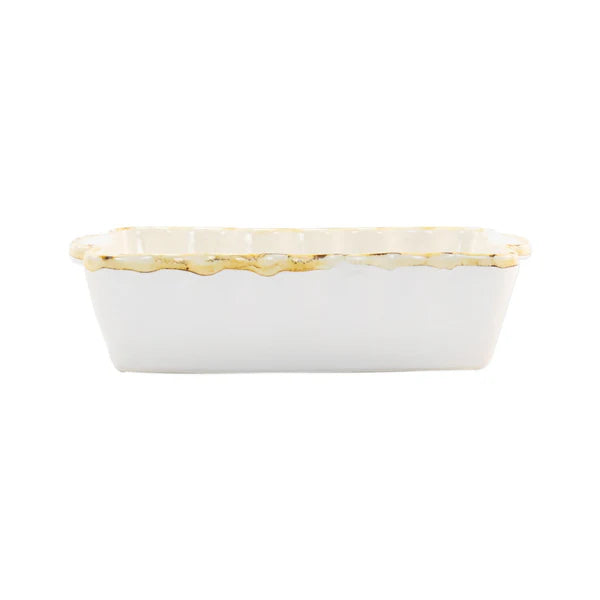 Italian Bakers White Small Rectangular Baker