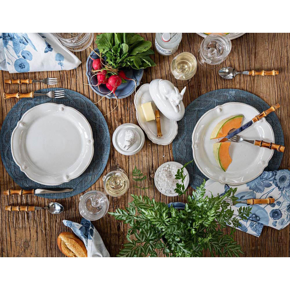 Berry & Thread Whitewash Flared Cocktail Plate by Juliska Additional Image-1