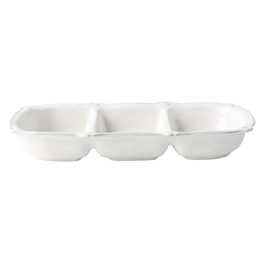 Berry & Thread White Triple Section Server by Juliska