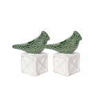 Berry & Thread Bird Topiary Candlestick Set/2 - Multi
