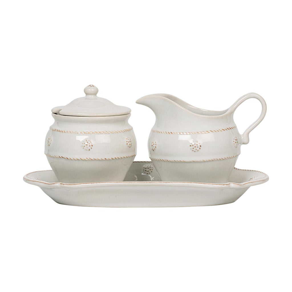 Berry & Thread  Sugar and Creamer Set/3pc - Whitewash
