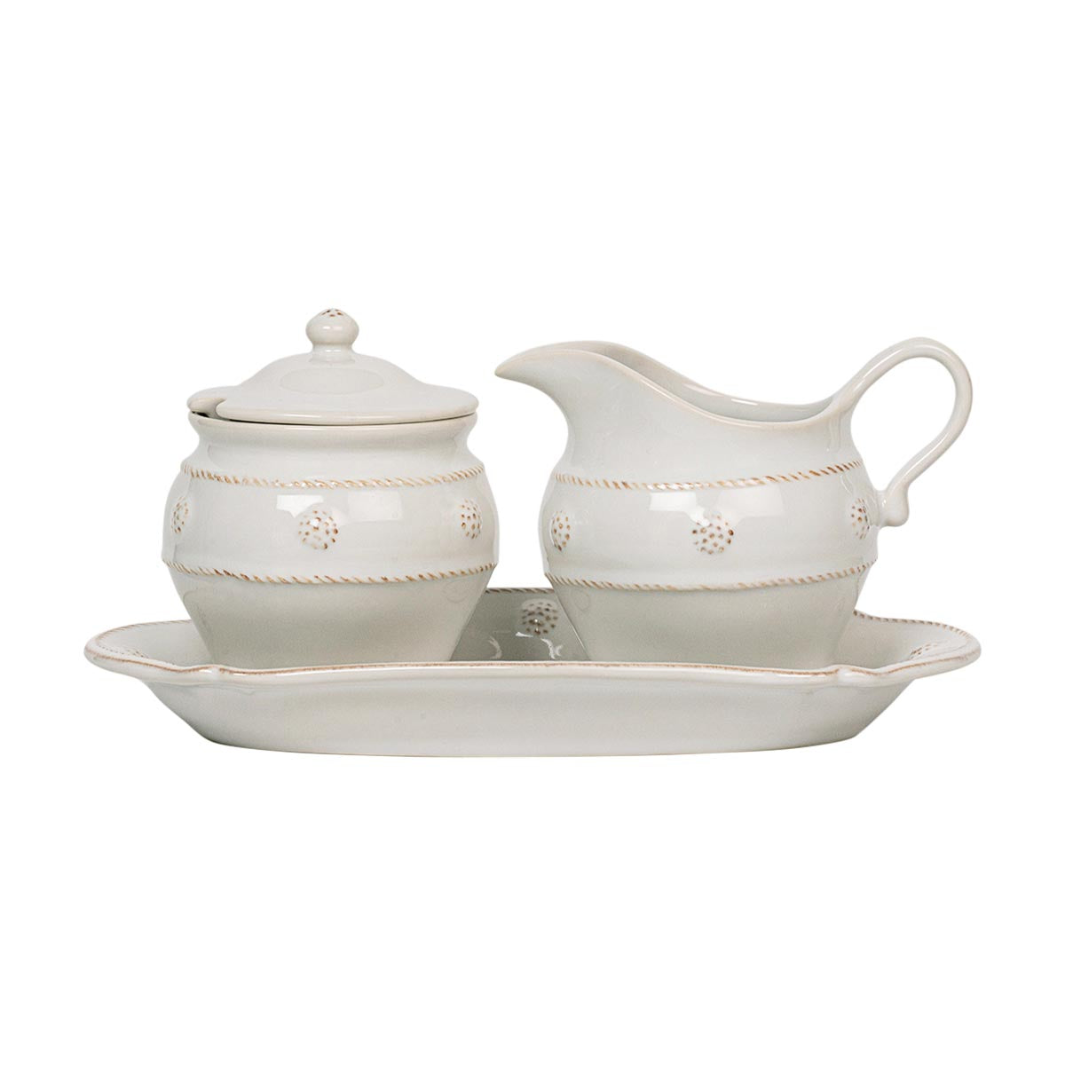 Berry & Thread  Sugar and Creamer Set/3pc - Whitewash