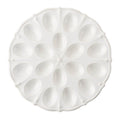 Berry & Thread Whitewash devilled Egg Platter by Juliska