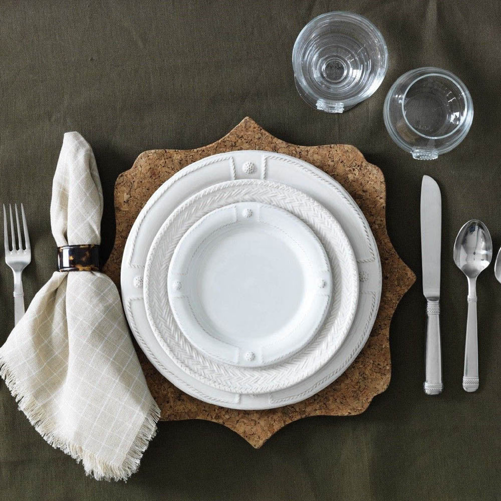 Berry & Thread French Panel White Dinner Plate by Juliska Additional Image-2