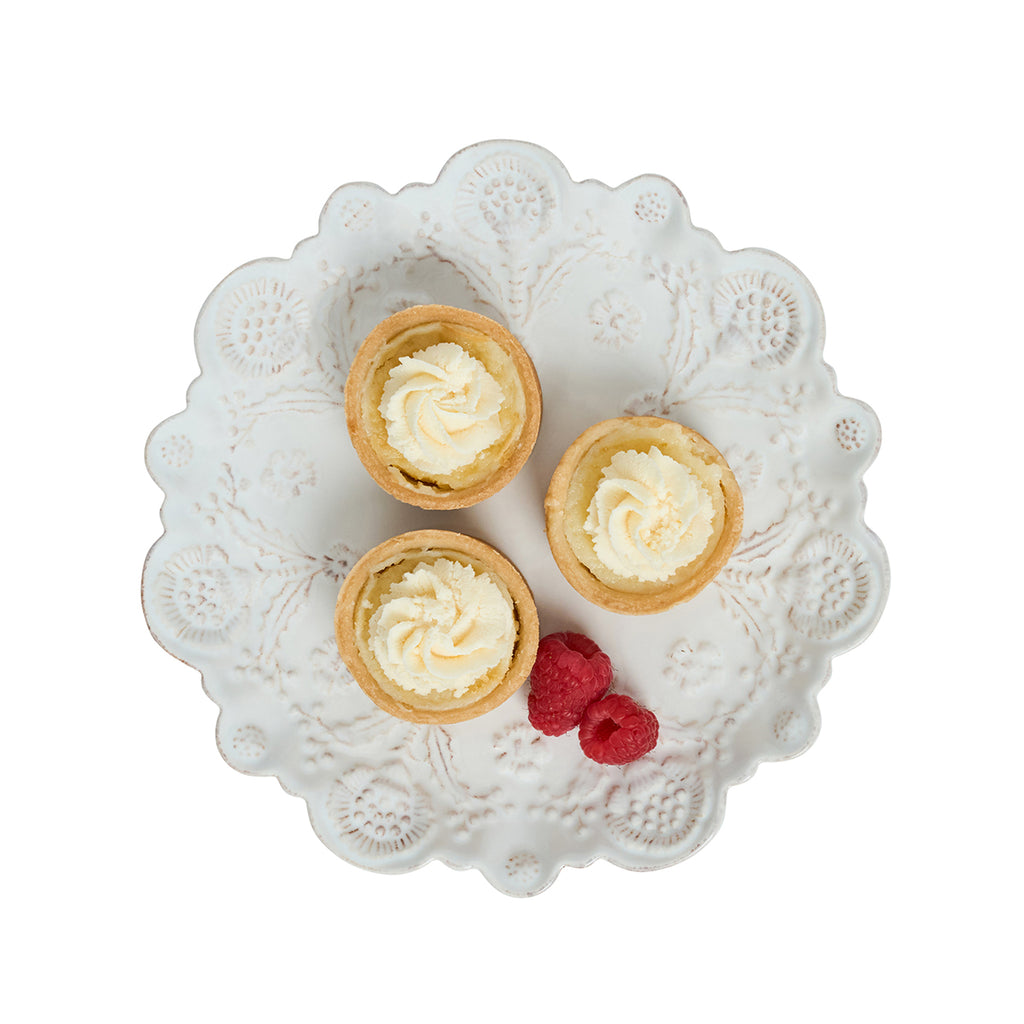 Berry & Thread Thistle Dessert/Salad Plate - Whitewash