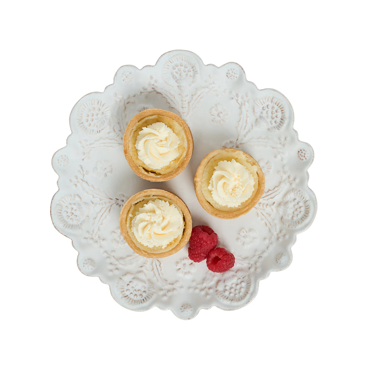Berry & Thread Thistle Dessert/Salad Plate - Whitewash