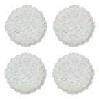 Berry & Thread Thistle Cocktail Plate Set/4 - Whitewash